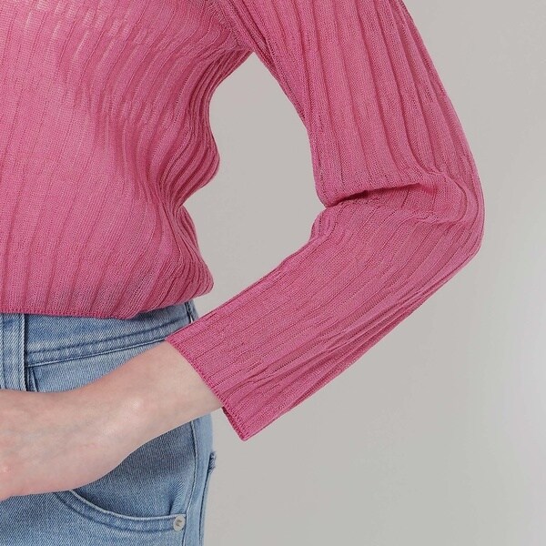 ローズティアラ（Rose Tiara）/クロップドフリルニットカーディガン