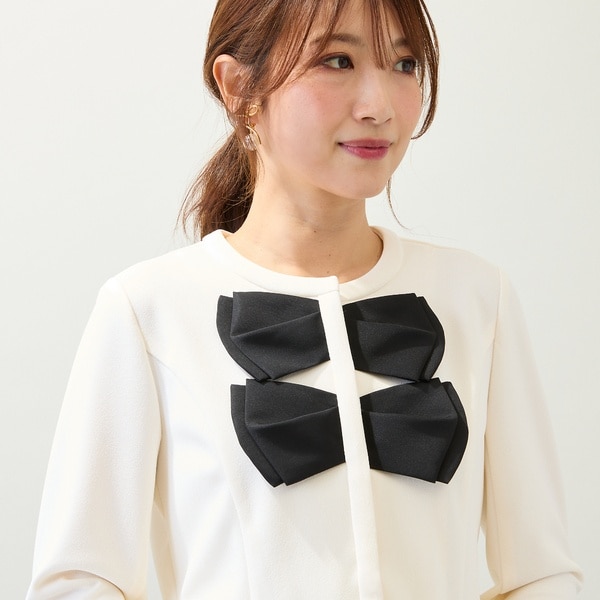 ローズティアラ（Rose Tiara）/【UVカット】ダブルリボンジャケット