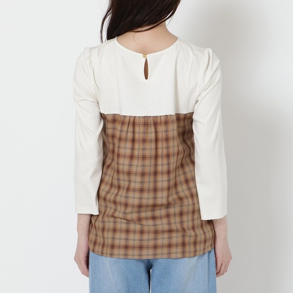 ローズティアラ（Rose Tiara）/【UVカット】レイヤード風カットソーの