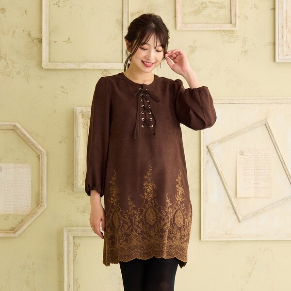 ローズティアラ（Rose Tiara）/スエードライクチュニックの通販はau