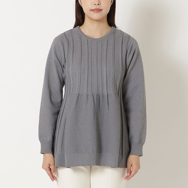 【新品】ローズティアラ ペプラムニットプルオーバー 大きいサイズ セーター Rose Tiara｜ペプラムニットプルオーバー | Rakuten Fashion(楽天