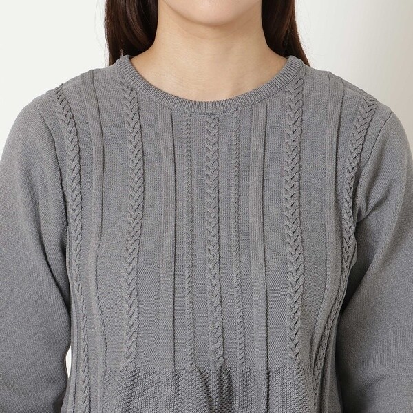 【新品】ローズティアラ ペプラムニットプルオーバー 大きいサイズ セーター Rose Tiara｜ペプラムニットプルオーバー | Rakuten Fashion(楽天