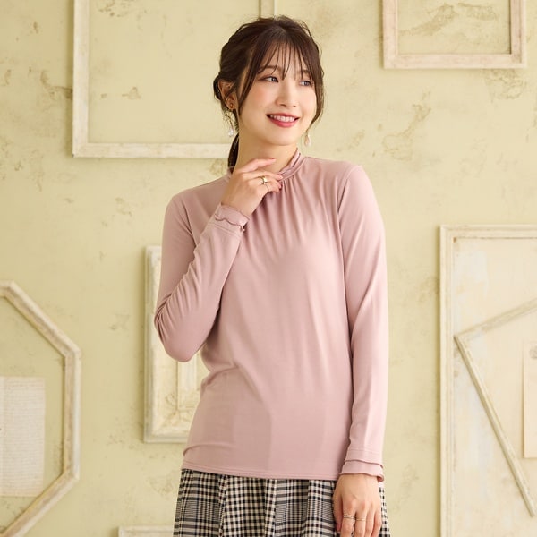 ローズティアラ（Rose Tiara）/【大人気アイテム】【吸湿発熱】ラグウォームカットソー