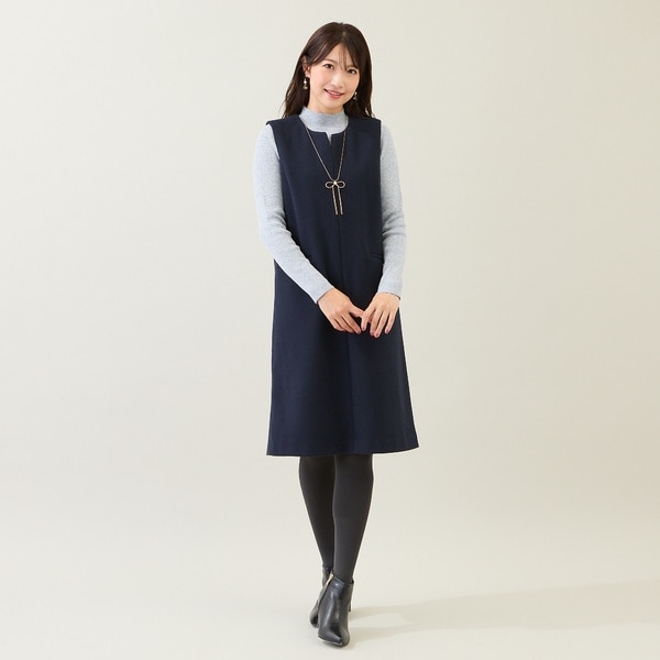 ローズティアラ（Rose Tiara）/【Set】リブニット×ジャンパースカート ローズティアラ（Rose Tiara）/【Set】リブニット×ジャンパースカート