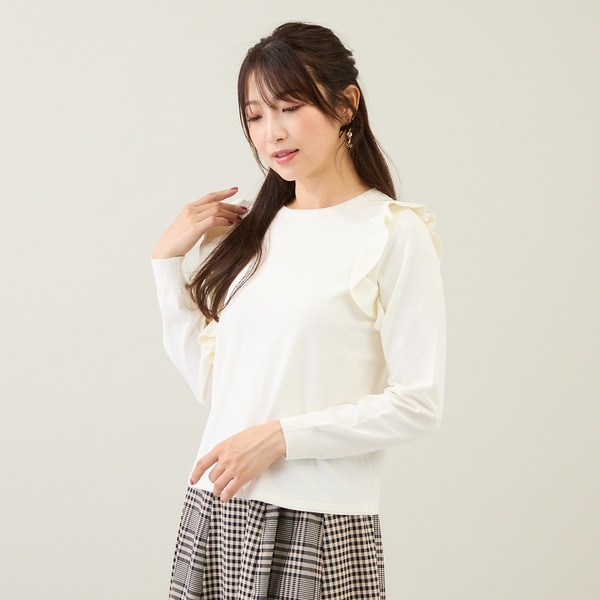 ローズティアラ（Rose Tiara）/フリルニットプルオーバー