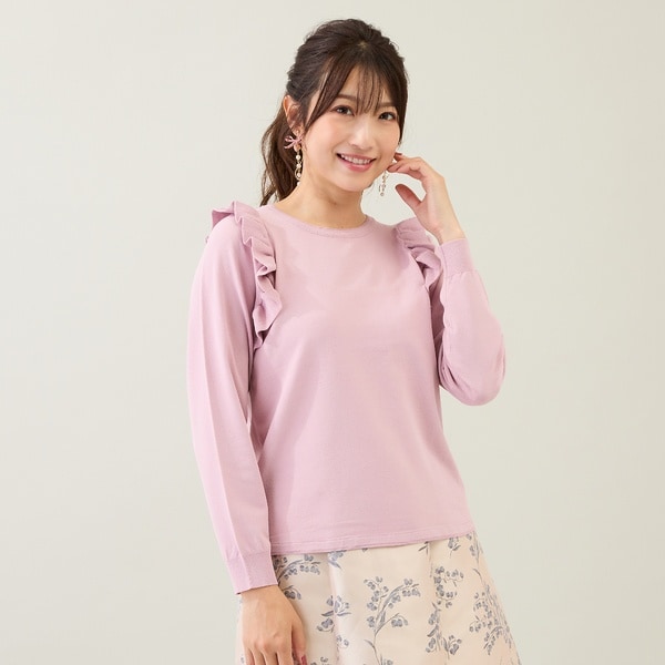 ローズティアラ（Rose Tiara）/フリルニットプルオーバー