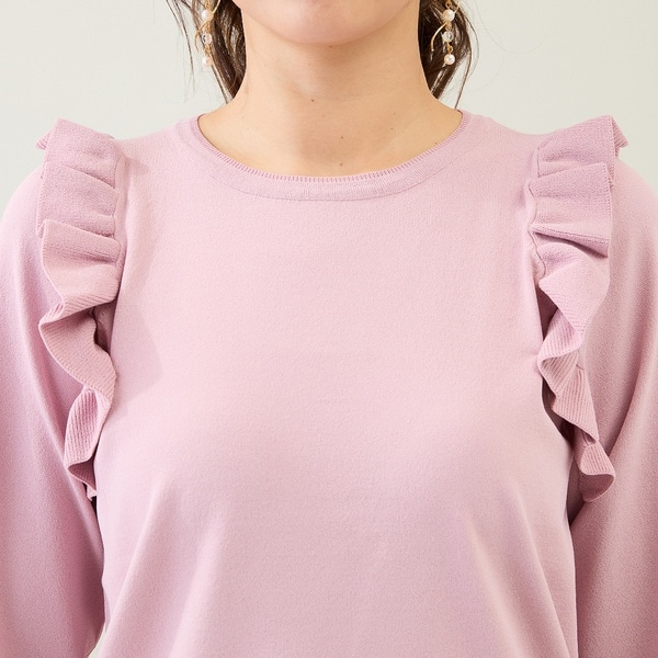 ローズティアラ（Rose Tiara）/フリルニットプルオーバー