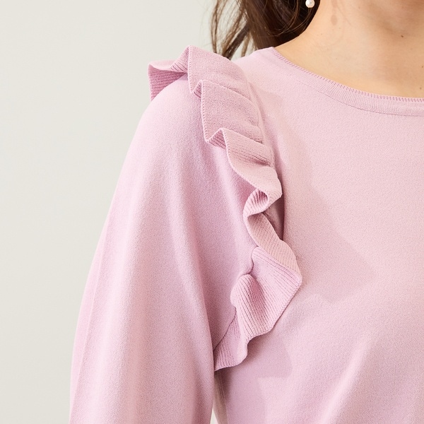 ローズティアラ（Rose Tiara）/フリルニットプルオーバー