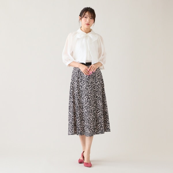 ローズティアラ（Rose Tiara）/【セットアップ対応】フラワーパターンフレアスカート_3