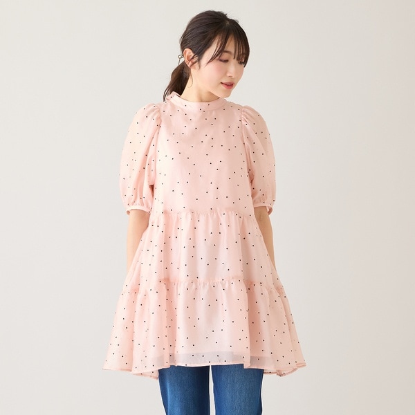 ローズティアラ（Rose Tiara）/バックリボンハートフロッキーチュニック_9