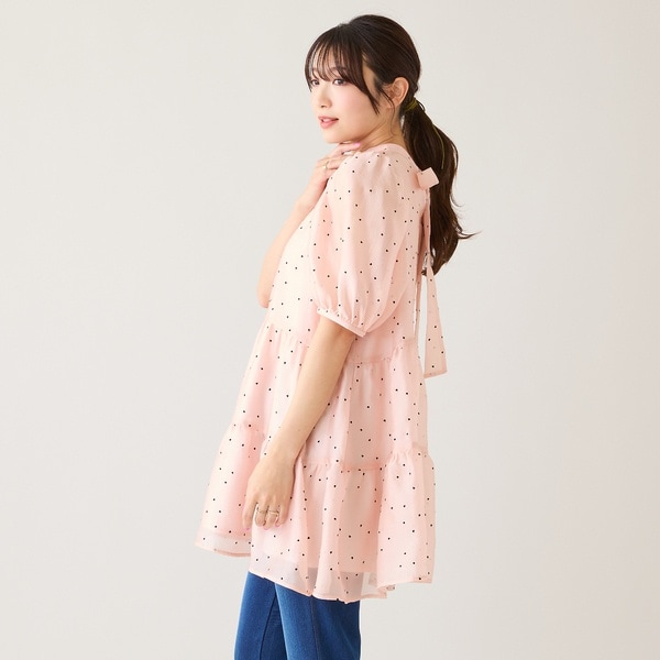 ローズティアラ（Rose Tiara）/バックリボンハートフロッキーチュニック_10