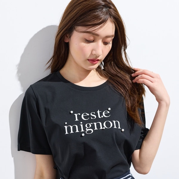 ローズティアラ（Rose Tiara）/reste mignon ロゴTシャツ