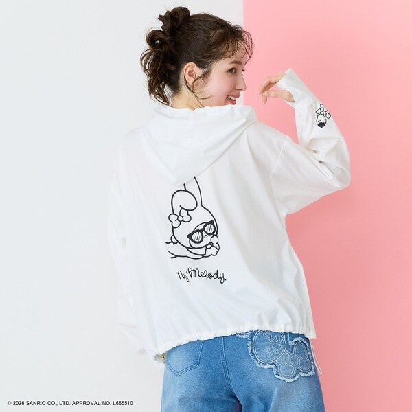 ローズティアラ（Rose Tiara）/【My Melody】マイメロディ　プリントラッシュガード素材パーカー_6