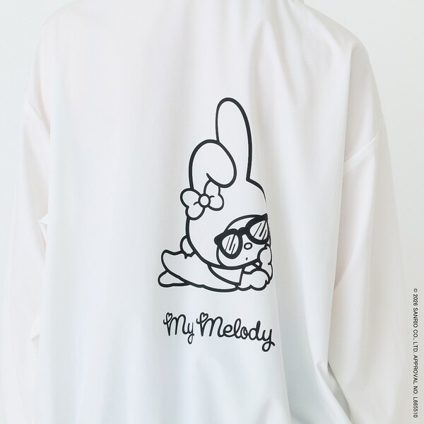 ローズティアラ（Rose Tiara）/【My Melody】マイメロディ　プリントラッシュガード素材パーカー_10