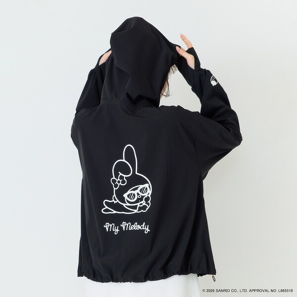 ローズティアラ（Rose Tiara）/【My Melody】マイメロディ　プリントラッシュガード素材パーカー_13