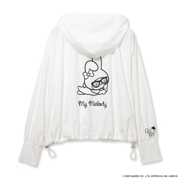 ローズティアラ（Rose Tiara）/【My Melody】マイメロディ　プリントラッシュガード素材パーカー_19