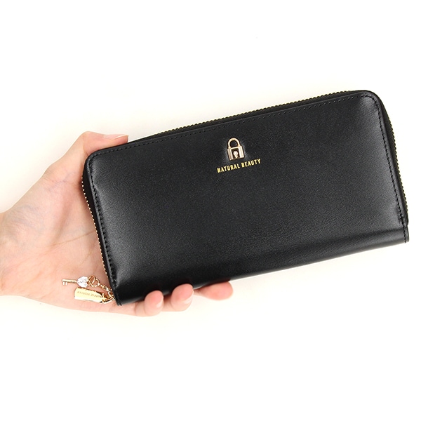 ナチュラルビューティー（NATURAL BEAUTY）/【 NATURAL BEAUTY 】 クレ ラウンドファスナー長財布