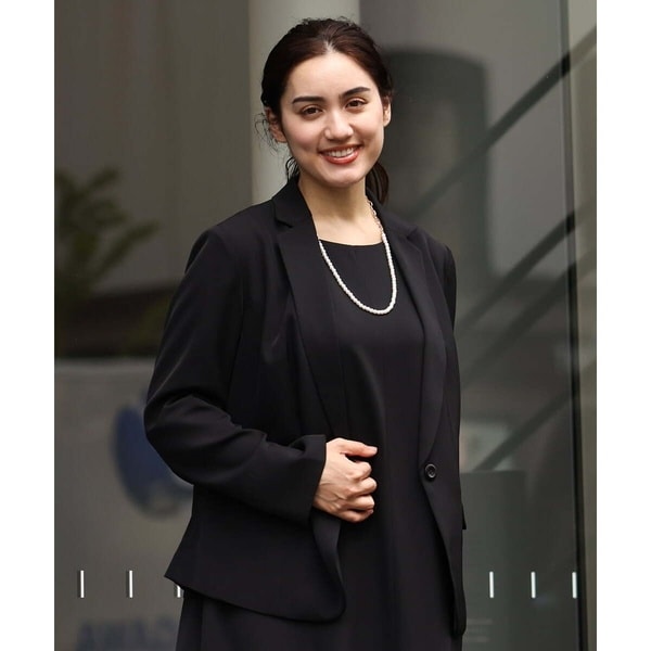 エウルキューブ/【大きいサイズ/11号サイズあり/セットアップ対応】サテンストレッチジャケット