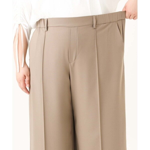 センタープレスワイドパンツ✨エウルキューブ エウルキューブ（eur3）/【大きいサイズ】センタープレスワイド