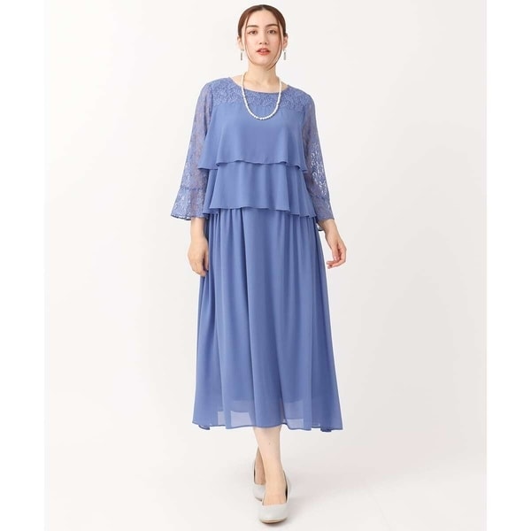 エウルキューブ（eur3）/【大きいサイズ】レースフレアドレス