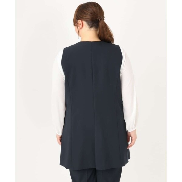 WクロスストレッチVネックジレ✨エウルキューブ エウルキューブ eur3 【大きいサイズ/セットアップ対応】Wクロス