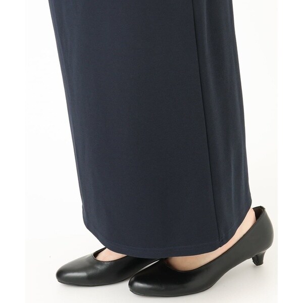 エウルキューブ（eur3）/【大きいサイズ】カットジョーゼットナロースカート_10