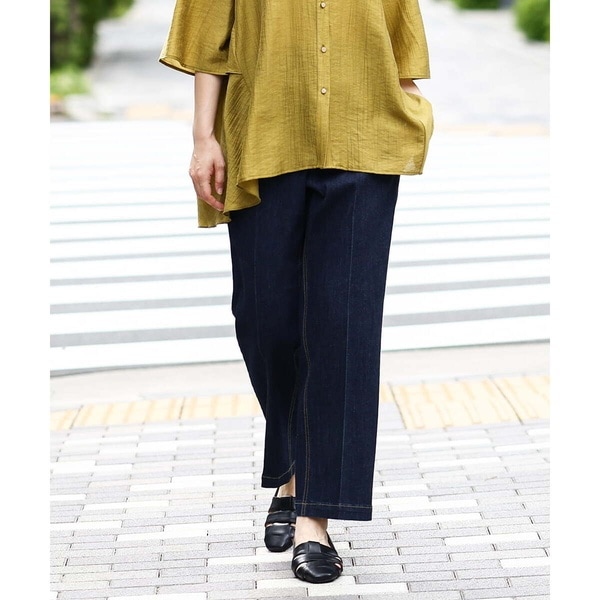 エウルキューブ（eur3）/【大きいサイズ】ストレッチストレートデニム