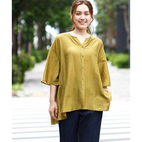 エウルキューブ（eur3）/【大きいサイズ/LAVEANGE×eur3】バックフレアチュニック