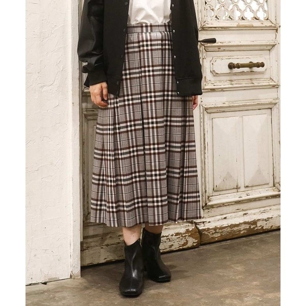 NEW】エウルキューブ（eur3）/【大きいサイズ】ワイドプリーツスカート