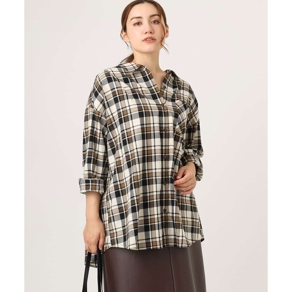 エウルキューブ（eur3）/【大きいサイズ】チェック柄ネルシャツ