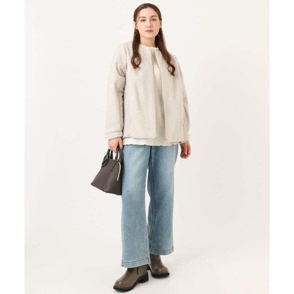 エウルキューブ（eur3）/【大きいサイズ】キルティングコンビブルゾン