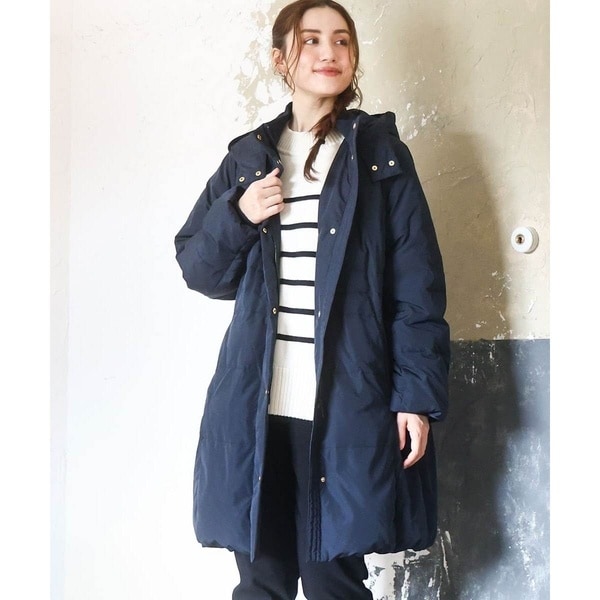 エウルキューブ（eur3）/【大きいサイズ】フードロングダウンコート