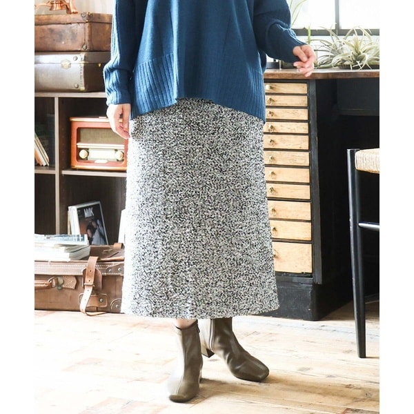 エウルキューブ（eur3）/【大きいサイズ/a．v．v×eur3】ツイードタイトスカート