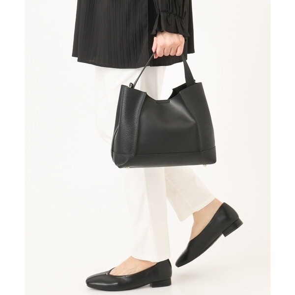 エウルキューブ（eur3）/【2WAY】切り替えデザインフェイクレザーハンドバッグ