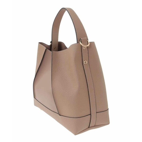 エウルキューブ（eur3）/【2WAY】切り替えデザインフェイクレザーハンドバッグ