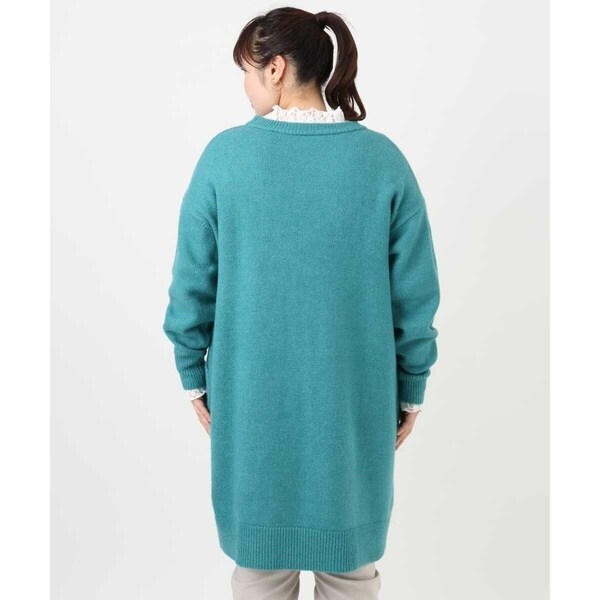 エウルキューブ（eur3）/【大きいサイズ/LAVEANGE×eur3】アンゴラタッチニットチュニックワンピース_8