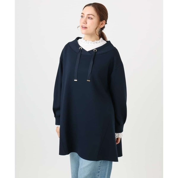 エウルキューブ（eur3）/【大きいサイズ】ダンボールフーディー風チュニック