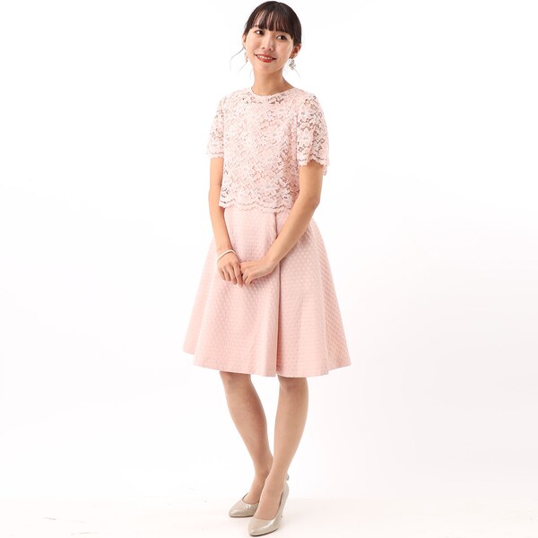 カールパークレーン（Karl Park Lane）/【結婚式・二次会・ドレス】ドットジャガード×レースセットワンピース_18