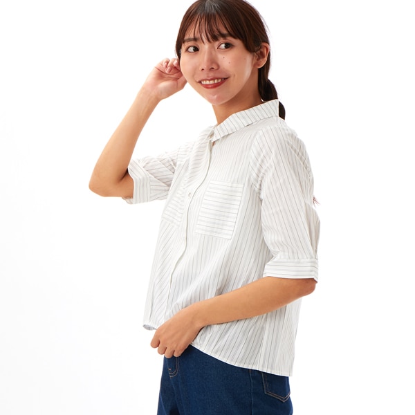 カールパークレーン（Karl Park Lane）/ストライプ 裾タックシャツ