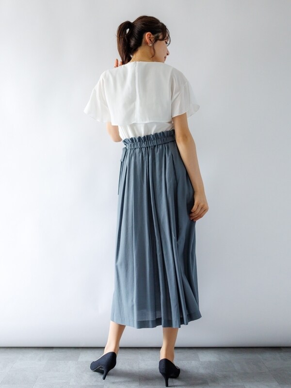 カールパークレーン（Karl Park Lane）/ウエストゴムリボン付タックス