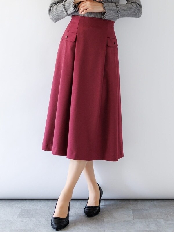 カールパークレーン（Karl Park Lane）/無地タックスカート