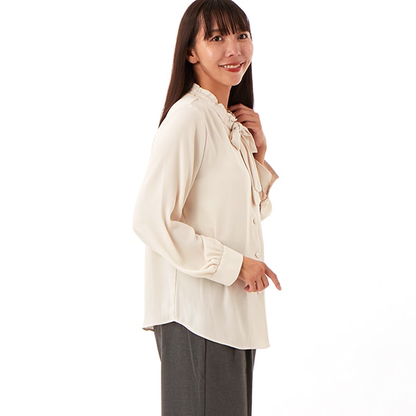 カールパークレーン（Karl Park Lane）/バックサテンアムンゼン ボウタイブラウス