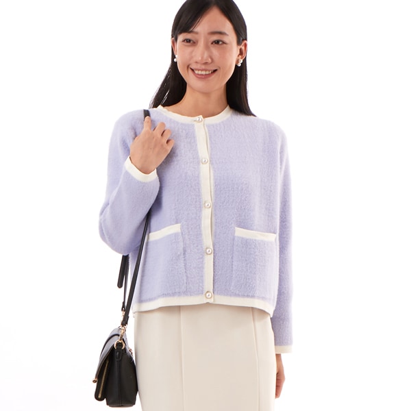 カールパークレーン（Karl Park Lane）/ミンクライクファー 丸首カーデ