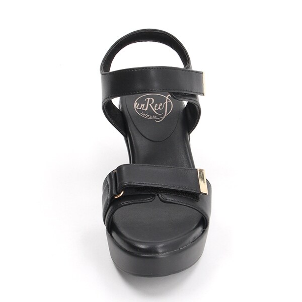 アンリーフ（unReef）/ベルクロストラッププラットフォームサンダル