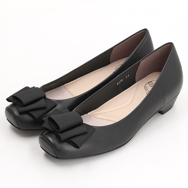アンリーフ（unReef）/スクエアトゥタタミリボンパンプス