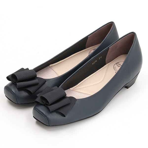 アンリーフ（unReef）/スクエアトゥタタミリボンパンプス