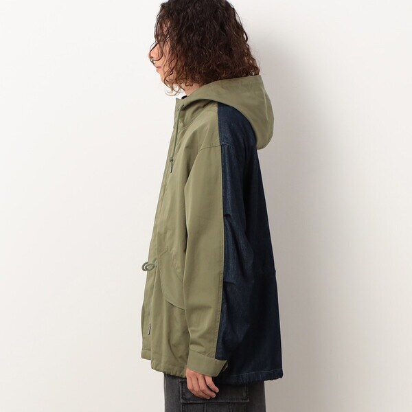 パープル＆イエロー（Purple & Yellow）/コットンツイル＆デニム 切替