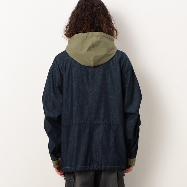 パープル＆イエロー（Purple & Yellow）/コットンツイル＆デニム 切替