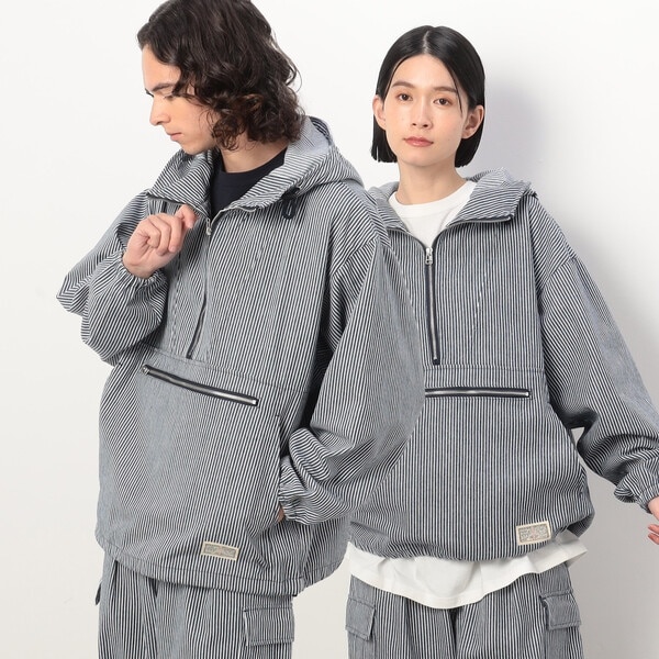 パープル＆イエロー（Purple & Yellow）/ヒッコリー アノラック