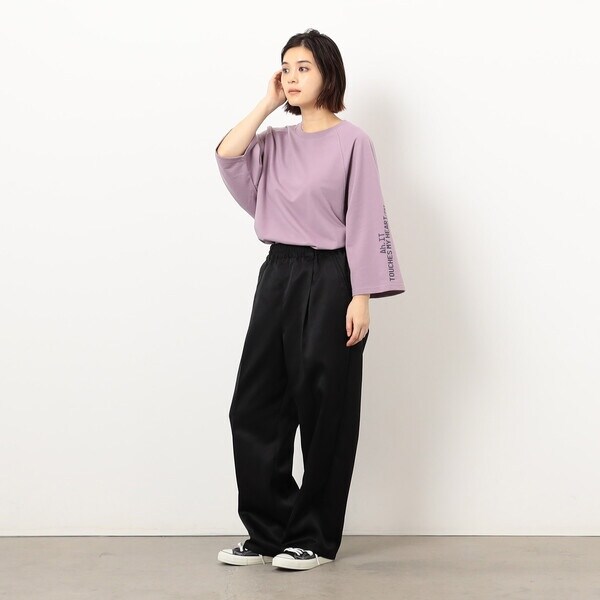 パープル＆イエロー（Purple & Yellow）/ポリエステルツイルタック